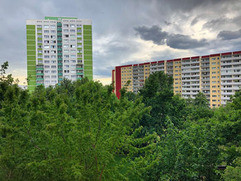 Buildings against sky