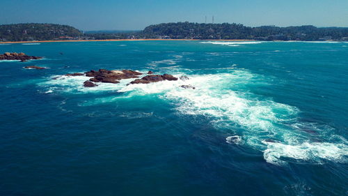 Scenic view of sea against sky