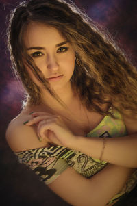 Portrait of young woman