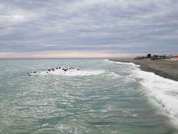 Scenic view of sea against sky