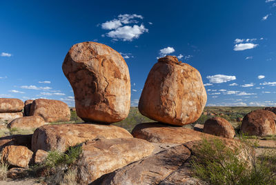 View of rock formations