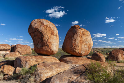 View of rock formations