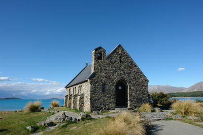 Historic building against blue sky