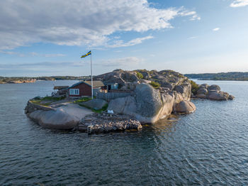 Cottage on an island