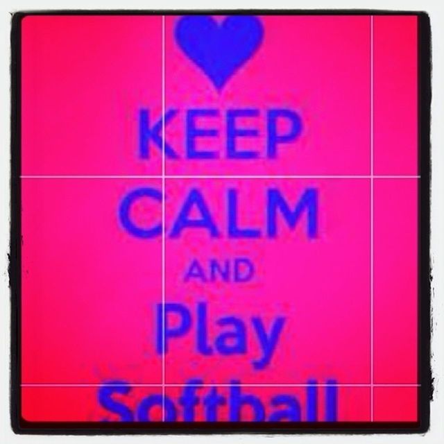 Love softball:)