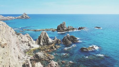 Panoramic view of sea against sky