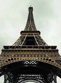 Low angle view of tower against sky
