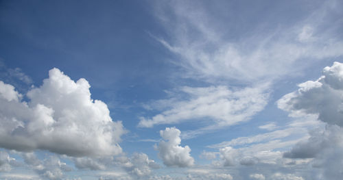 Low angle view of clouds in sky