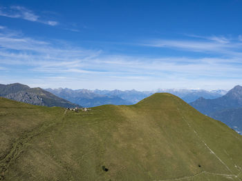 View of lake como alps