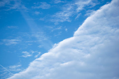 Low angle view of cloudy sky