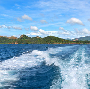 Scenic view of sea against sky