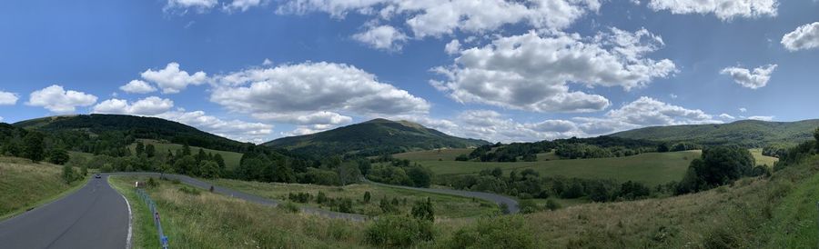 Panoramic view of landscape against sky