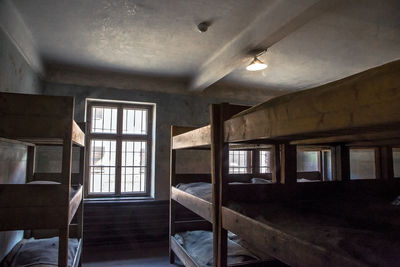 Interior of abandoned building