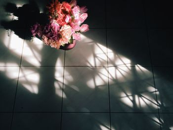 Interior of tiled floor