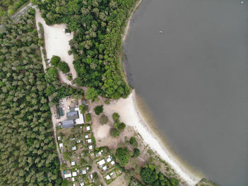 High angle view of buildings