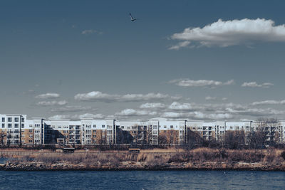 Buildings in city against sky