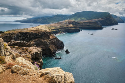 Scenic view of sea against sky