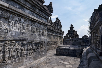 Exterior of historic building against sky