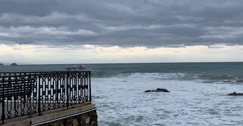 Scenic view of sea against sky