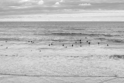 Group of people on beach