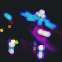 Defocused lights at night