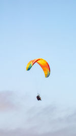 Hang glider in the sky