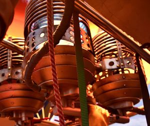 Close-up of machine part in factory