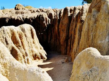 Panoramic view of rock formation