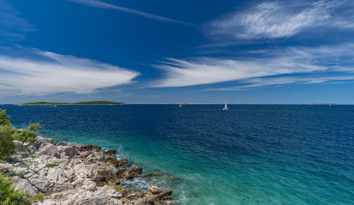 Scenic view of sea against sky