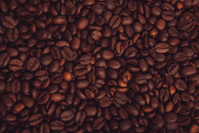 Full frame shot of coffee beans