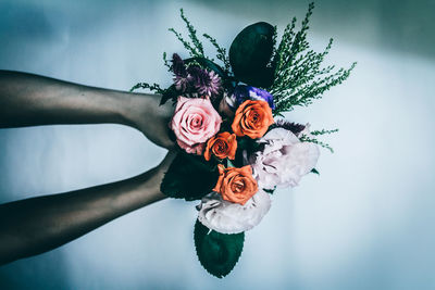 Close-up of rose bouquet