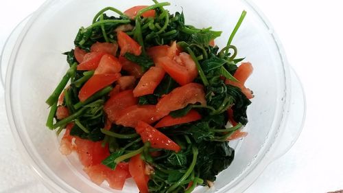 Close-up of salad in plate