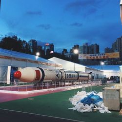 Buildings in city against sky