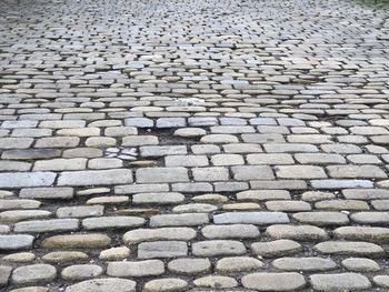 Full frame shot of cobblestone street