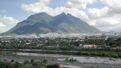 Scenic view of residential district