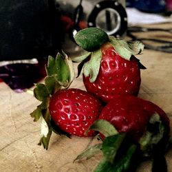 Close-up of strawberries