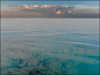 Reflection of clouds in water