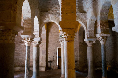 View of old ruins of building