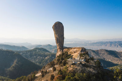 Scenic view of mountain against sky