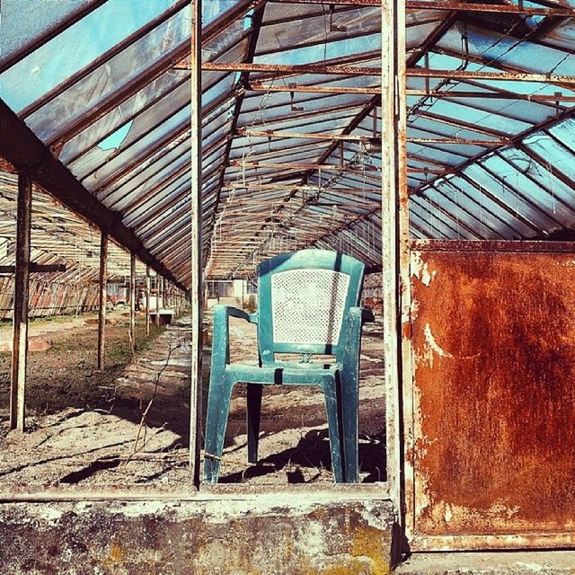 abandoned, built structure, architecture, indoors, obsolete, absence, empty, railroad track, day, damaged, window, metal, deterioration, sunlight, transportation, run-down, old, no people, building exterior, house