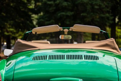 Close-up of vintage car