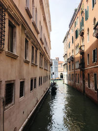Canal amidst buildings in city
