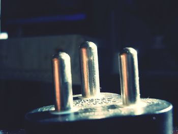 Close-up of bottle on table