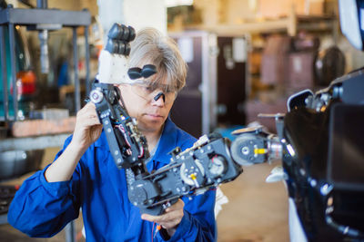 Portrait of woman working