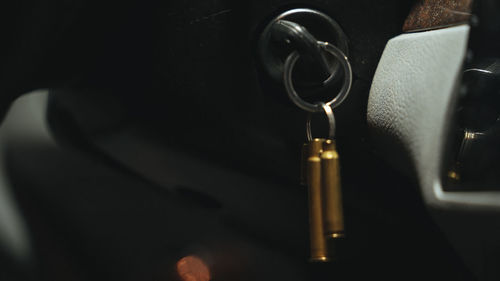 Close-up of machine part