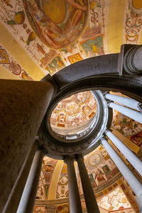 Low angle view of ceiling of building