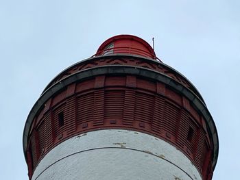 Low angle view of building against clear sky