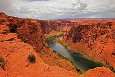 Scenic view of mountain range