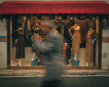 People walking on street in city