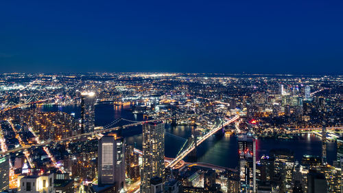 Manhattan and brooklyn from one world trade center
